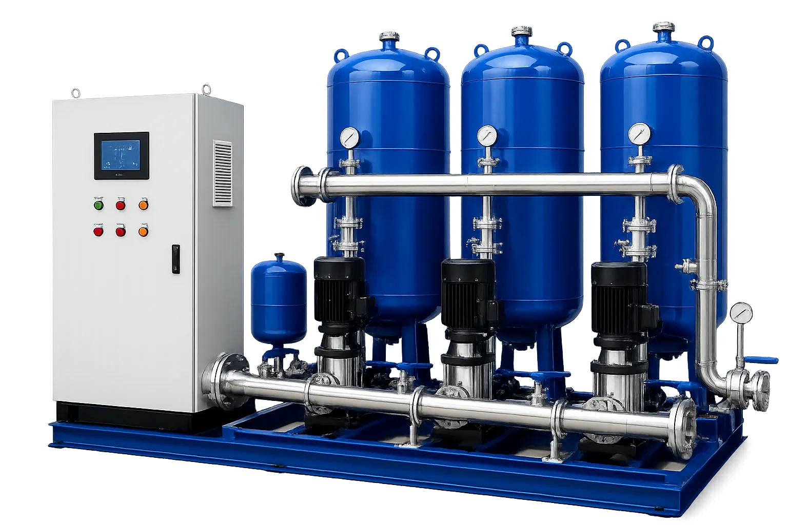 hydro-pneumatic-system-booster-pump-with-pressure-tanks